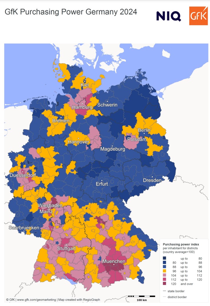 2024 cost of living in Germany_Illustration GfK_purchasing power germany 2024